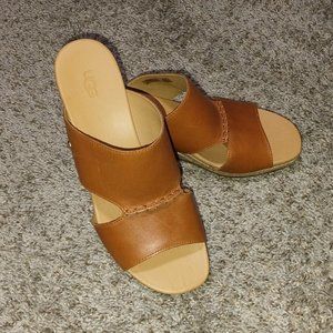 Women's UGG'S Wedge Sandals Size US 9.5. S/N 1119970. NWOB.